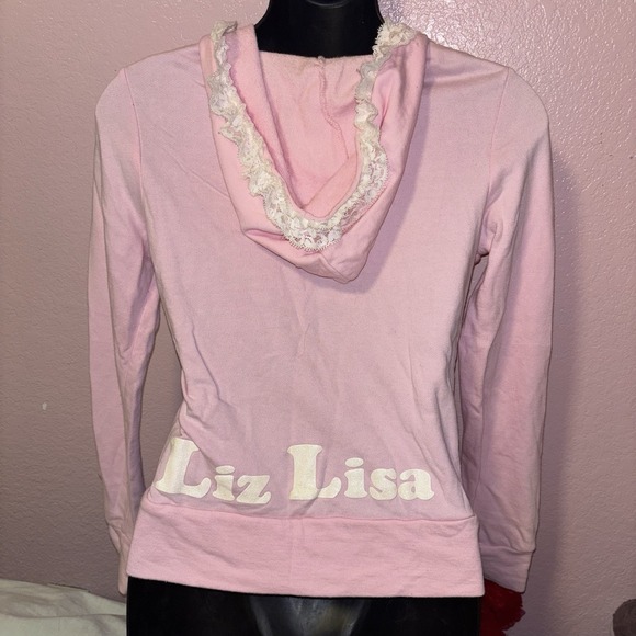 Liz Lisa Whimsical Pink Lace Hoodie - Coquette Fairycore Kawaii J-Fashion Size S - Picture 3 of 6